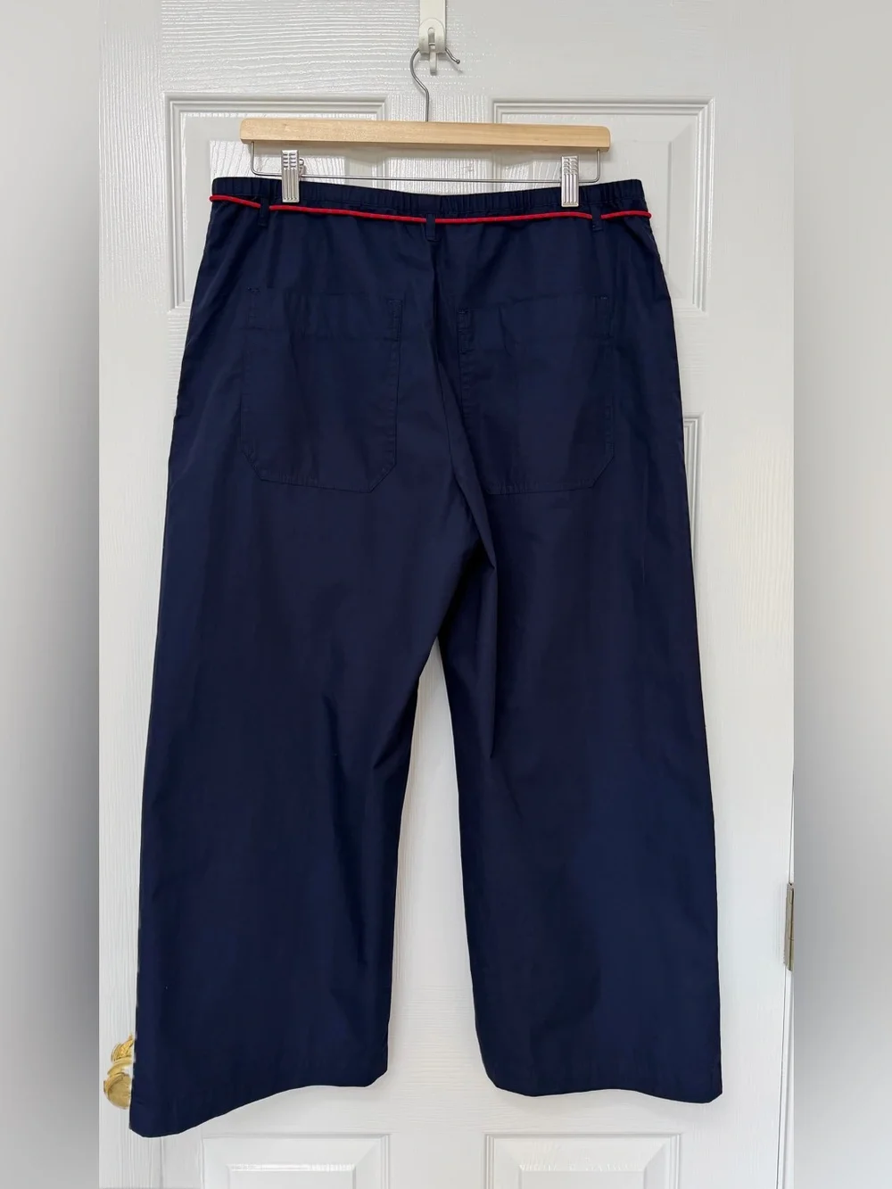 J.Crew Luna Pant with Removable Paracord Navy Size M NWT